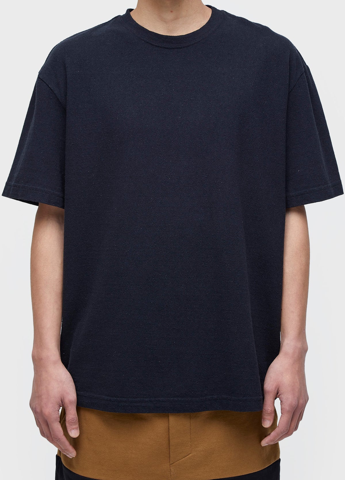 T-SHIRT WITH RECYCLED OVER YOKE SHORT SLEEVE
