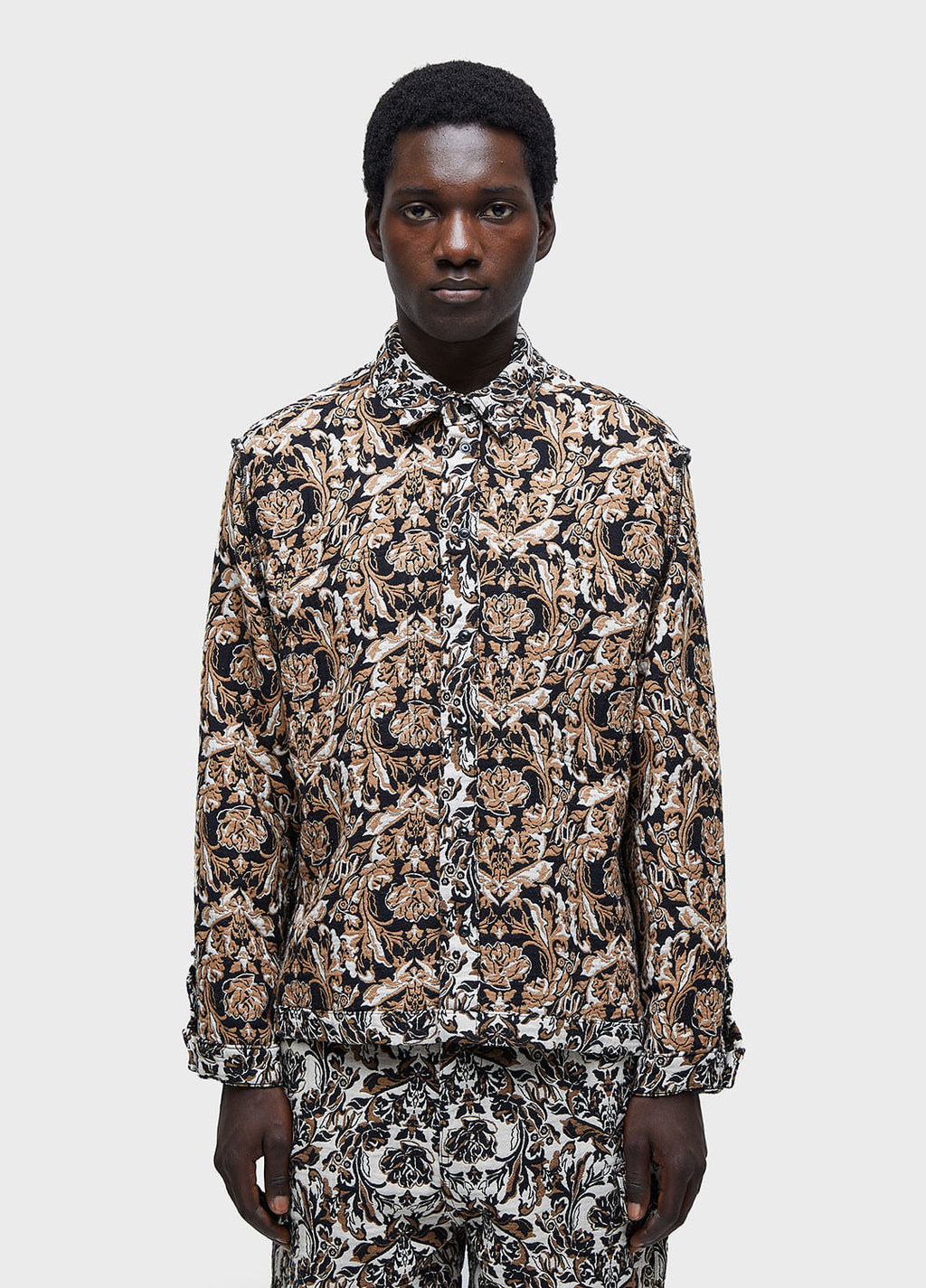 DOUBLE ROSE JACQUARD JACKET