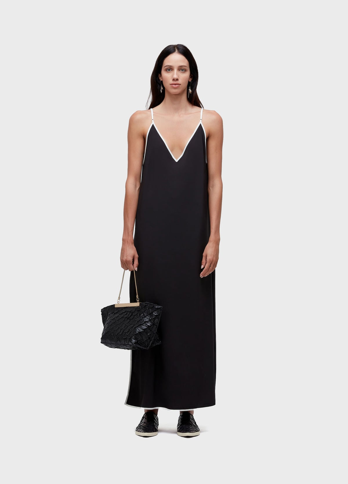 BIAS CUT SUPERLIGHT LONG-STRAP DRESS