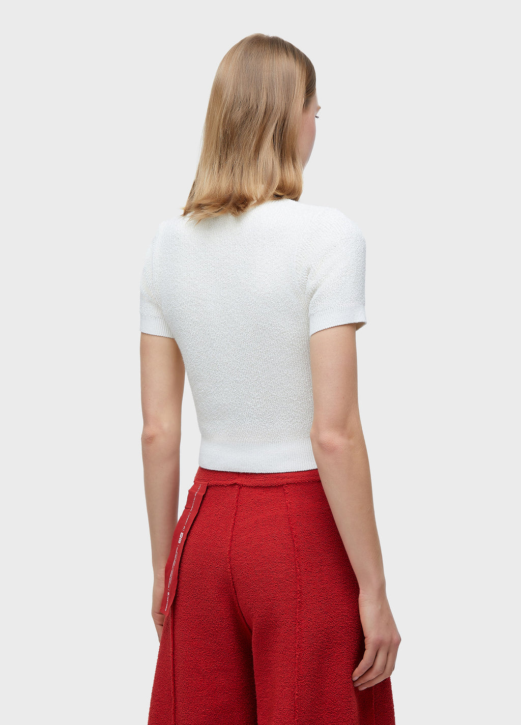 BOUCLÉ KNIT POLO SHIRT