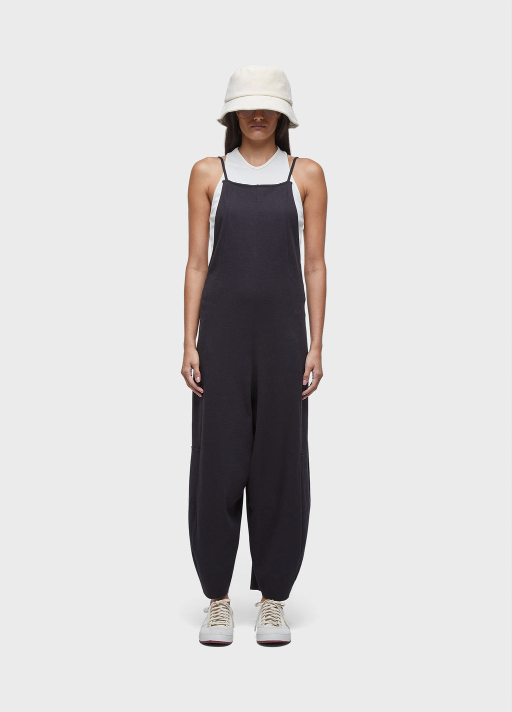 ROUGH KNIT OVERALL ROMPER