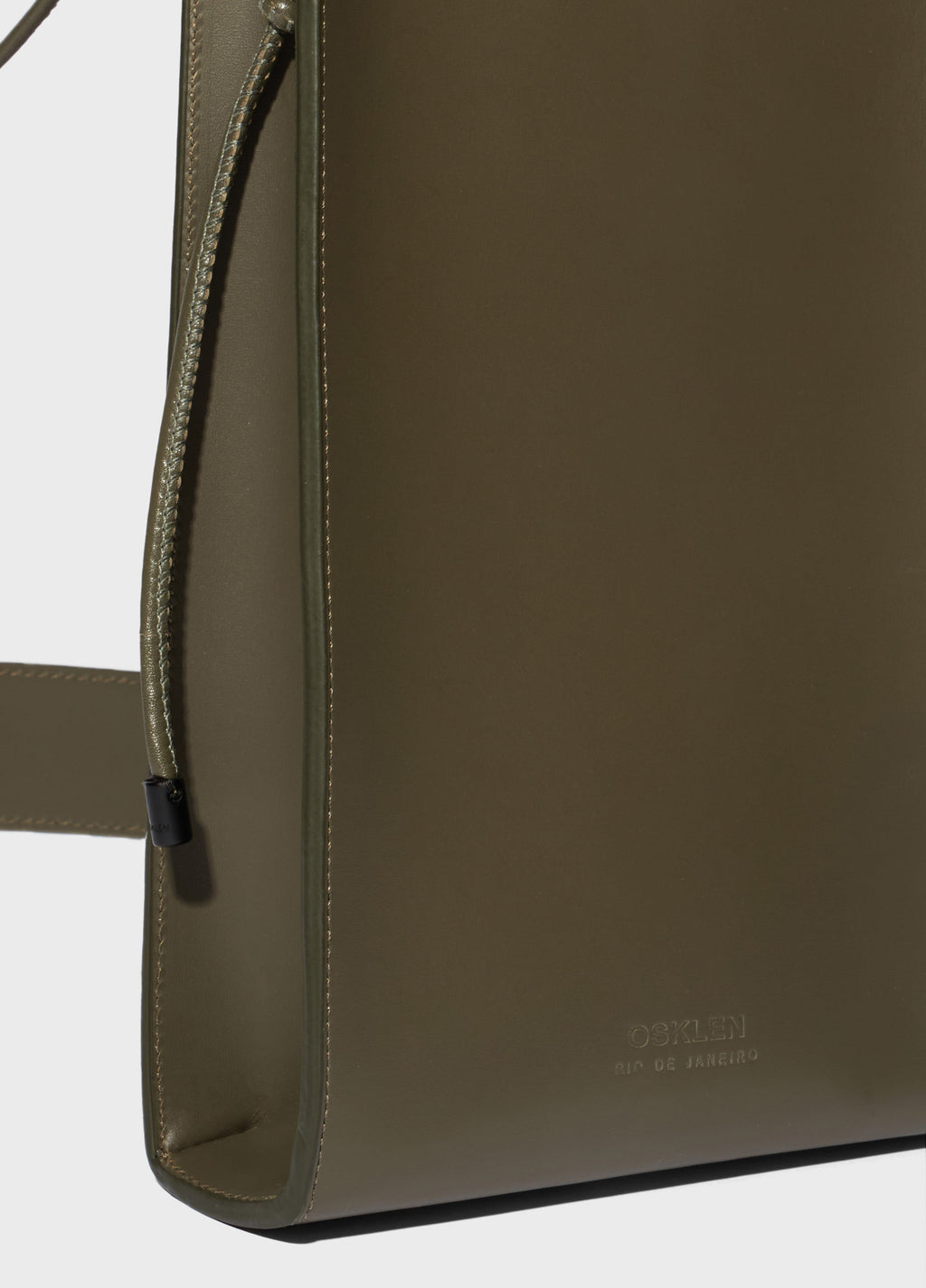 Bolsa Couro Simple Verde Forest – Osklen – foto 4