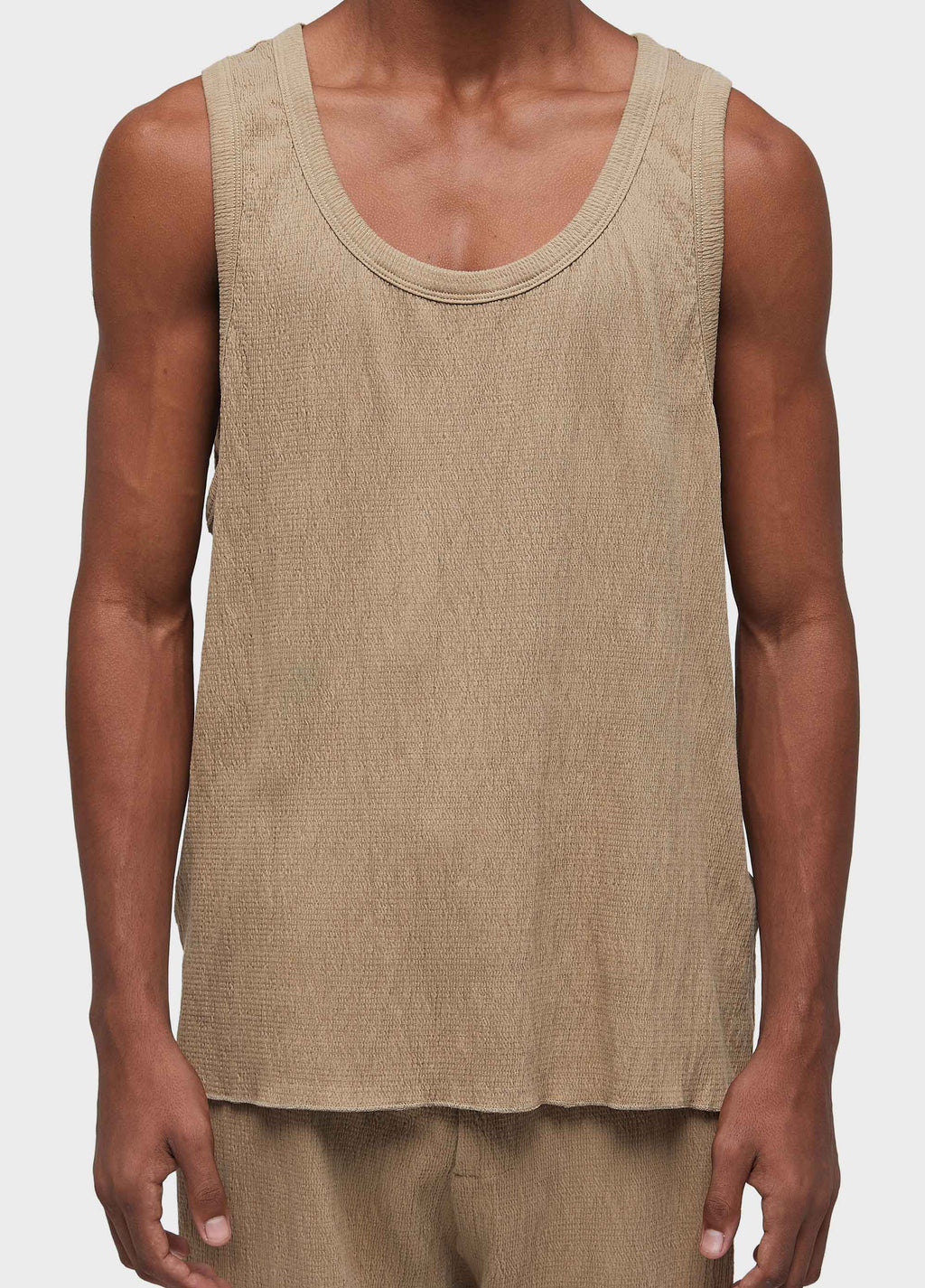 NEW WRINKLED YOKE TANK TOP