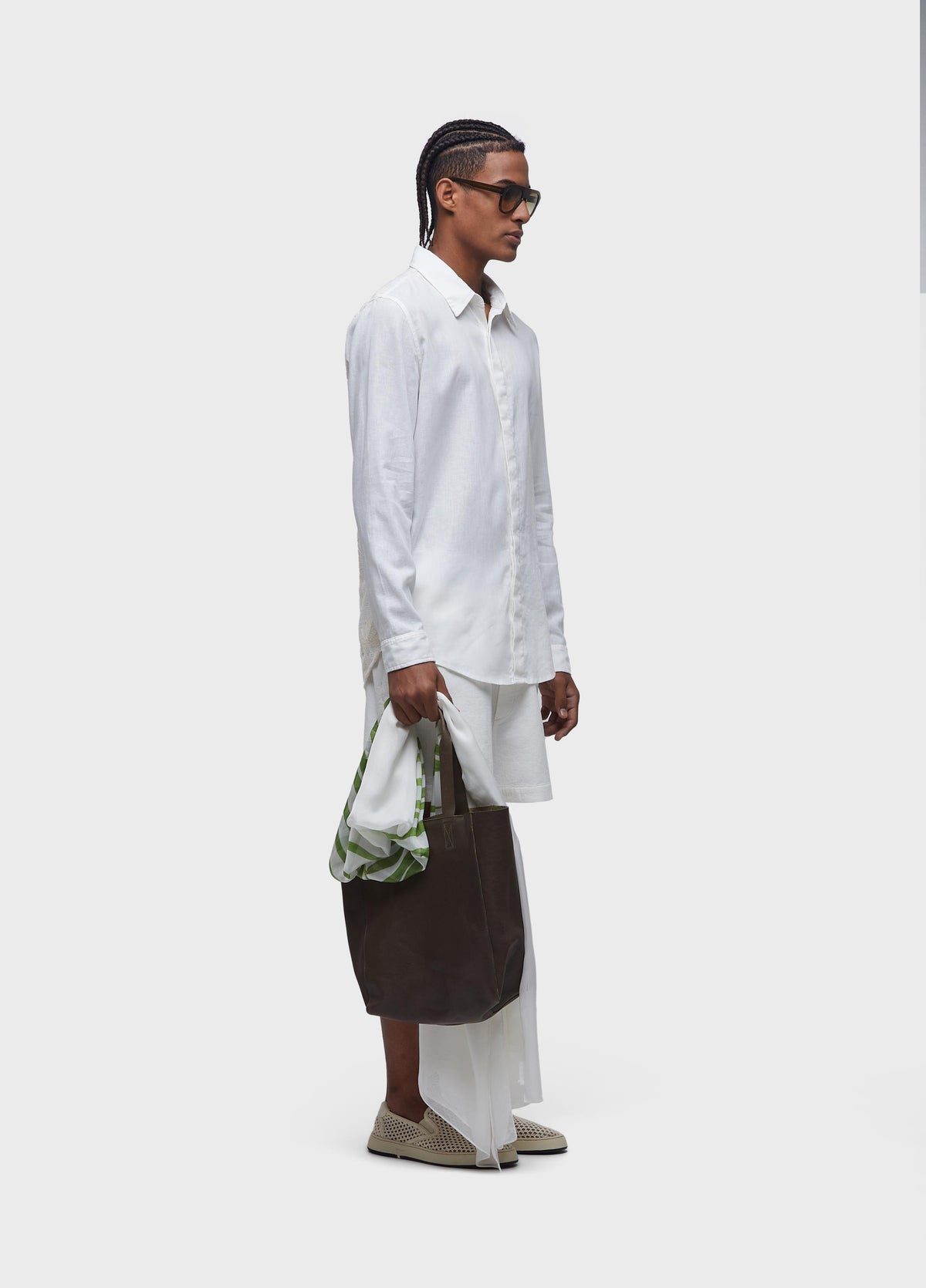 LINEN CANVAS LONG SLEEVE SHIRT