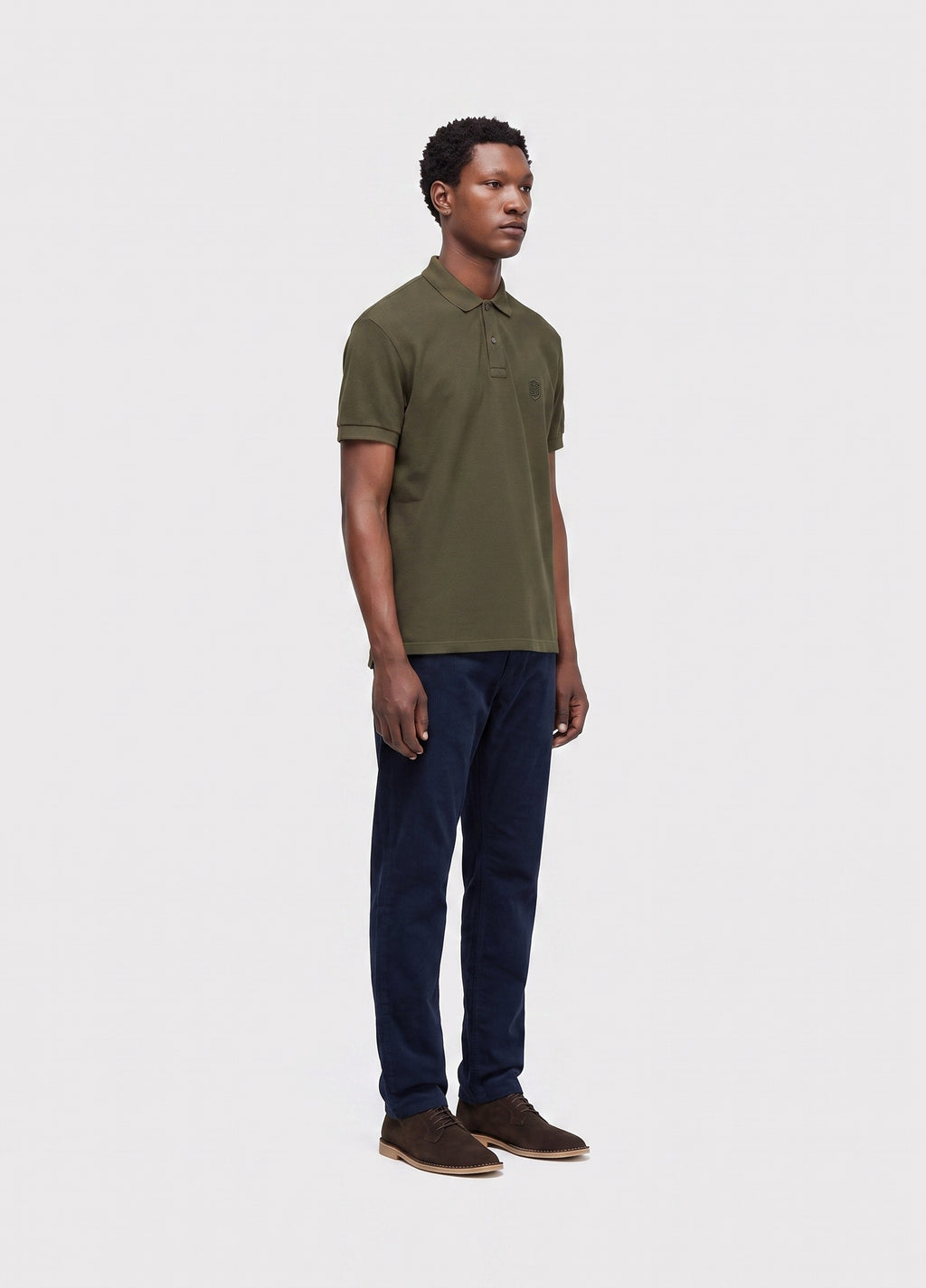 EMBOSSED CREST COLOR POLO S/S