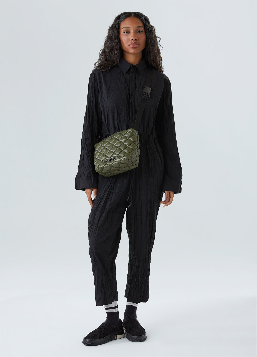 QUILTED WRAP CROSSBODY BAG