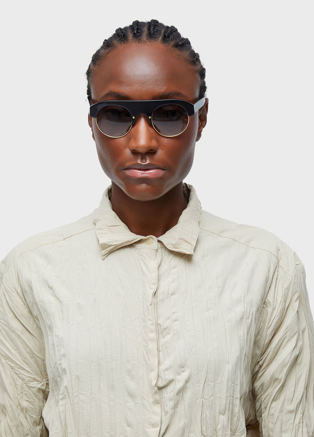 SHIRT LS WRINKLED COTTON POPLIN