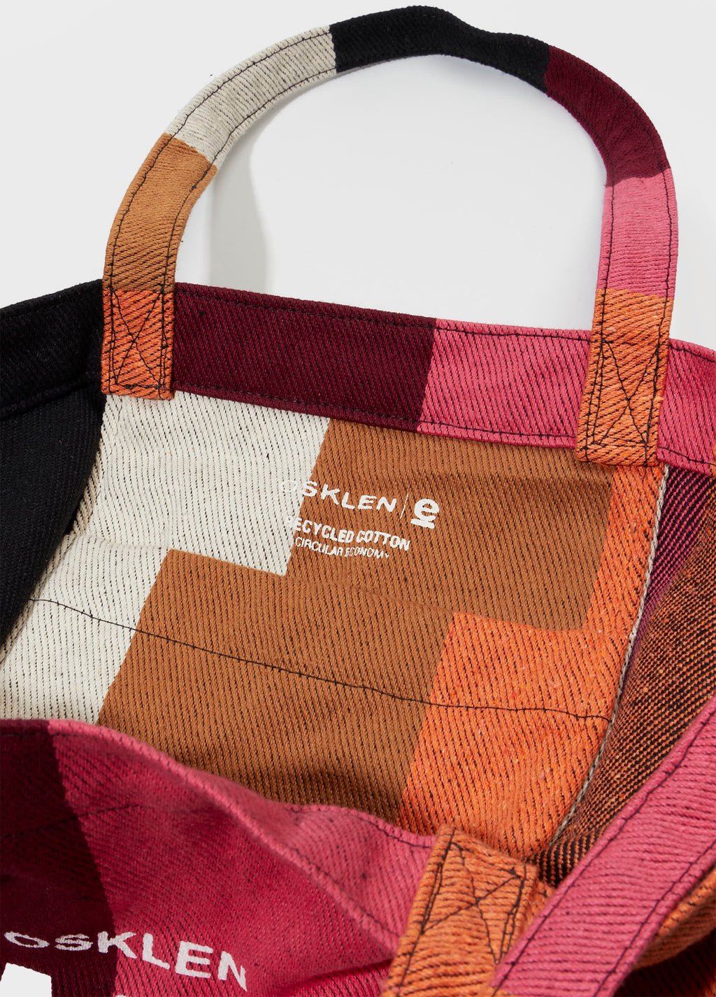 Bolsa Tote Stripes Color Marrom Rubi – Osklen – foto 4