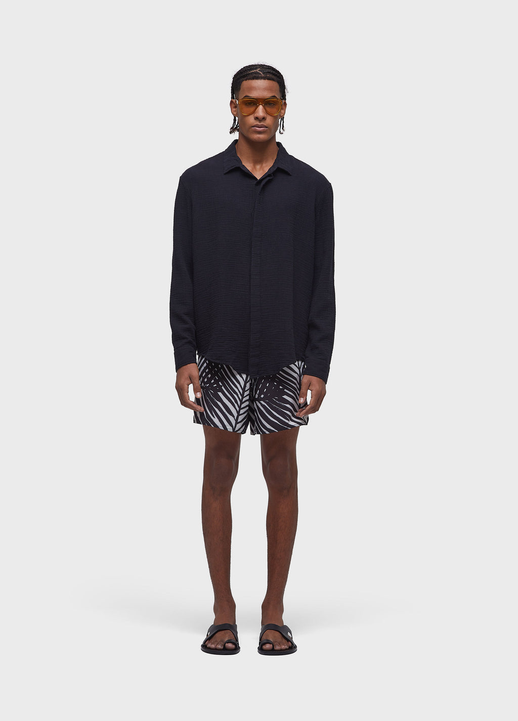 COTTON WAVY LONG-SLEEVED SHIRT