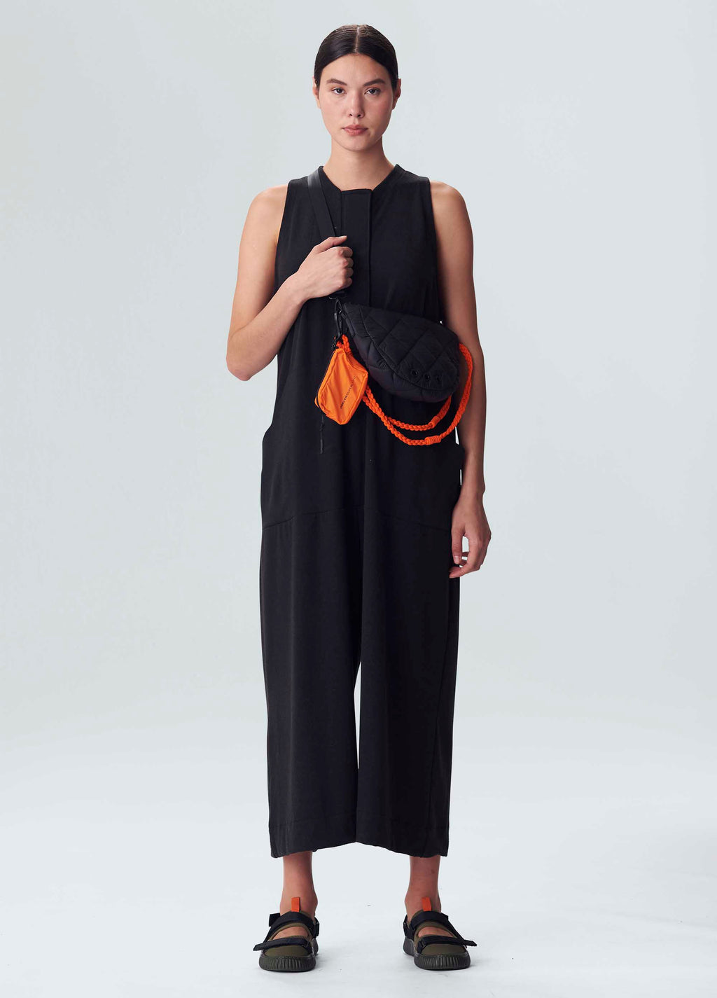 WOMEN'S LOOSE OVERALL BLACK