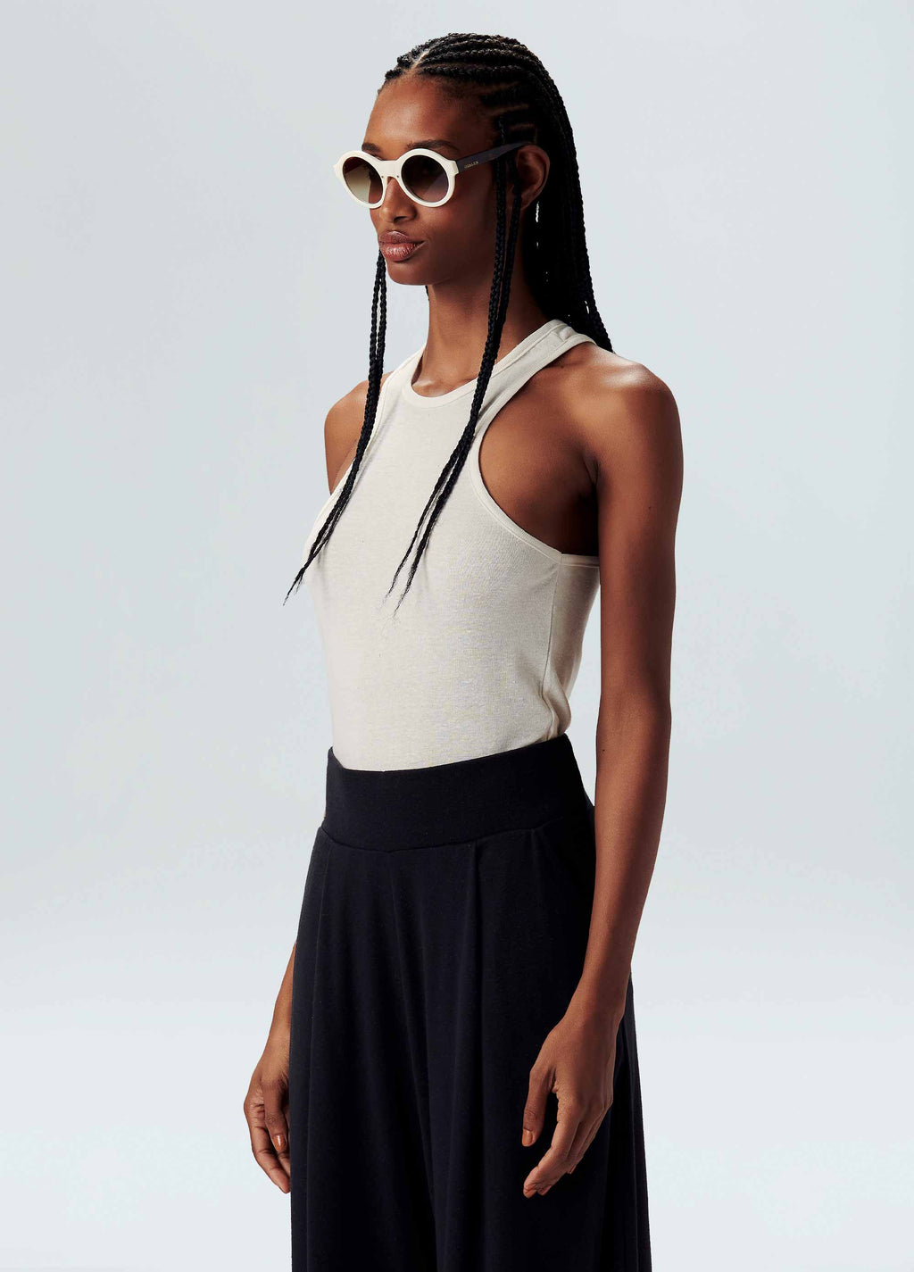 RIBBED RACERBACK TANK TOP