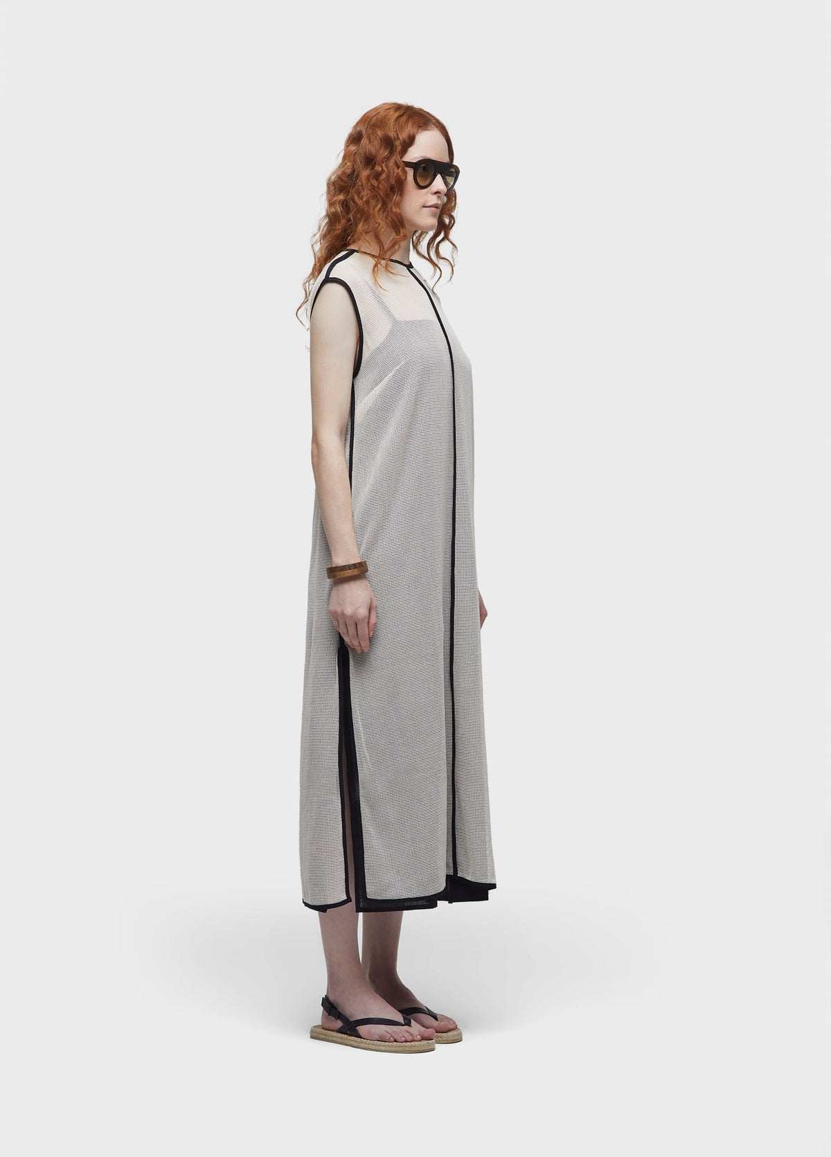 BIAS MESH DRESS