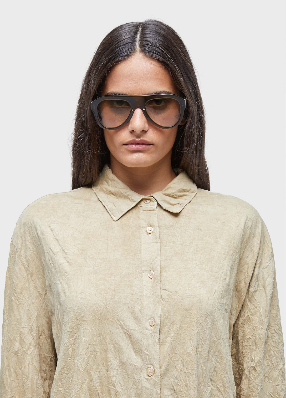 WRINKLE LONG-SLEEVED SHIRT