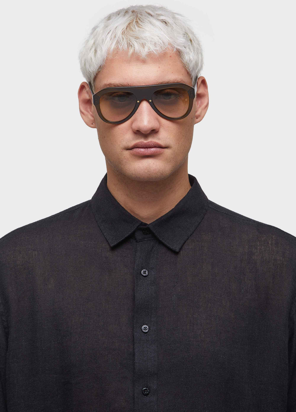 RECYCLED LINEN LONG-SLEEVE SHIRT