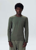 RIB KNIT LONG SLEEVE T-SHIRT