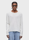 KNITTED LONG-SLEEVE LINEN SHIRT
