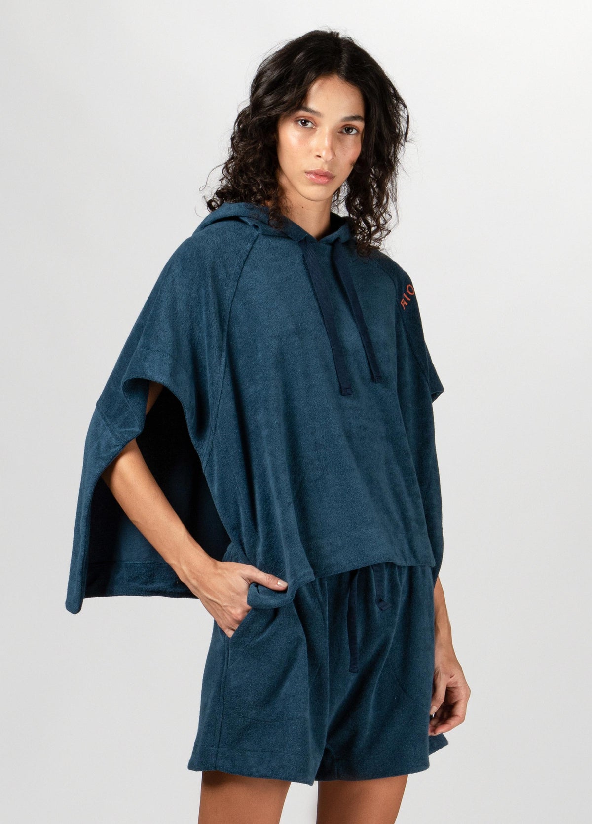 INDIGO TOWEL BLOUSE