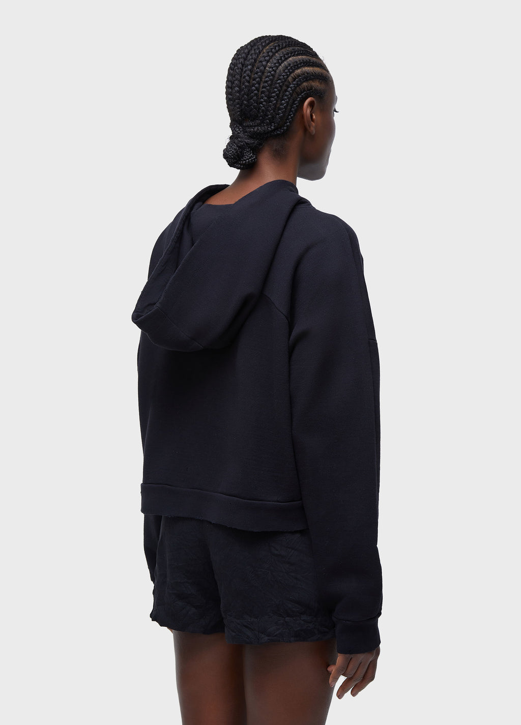FRAYED HOODED JACKET