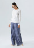 MARBLE WRINKLE WRAP PANTS