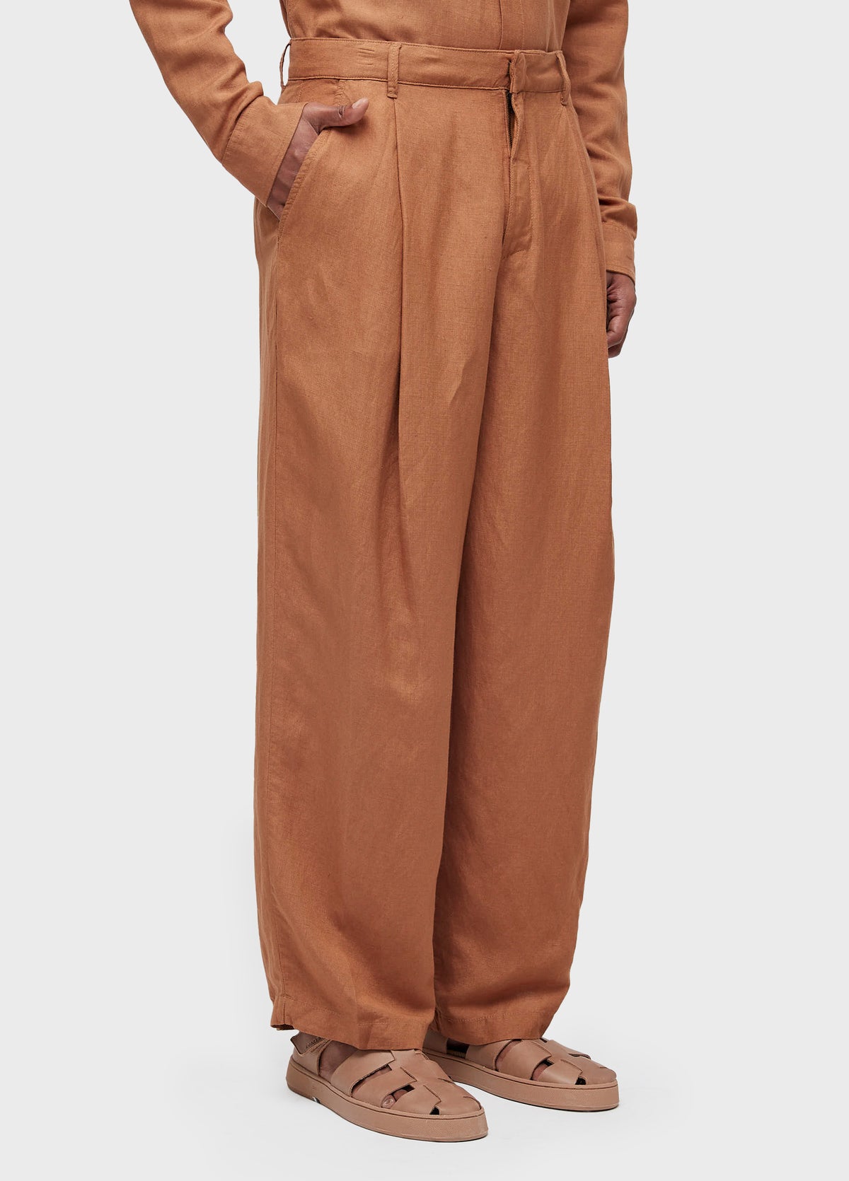 NEW LINEN JAZZ TAILORED PANTS