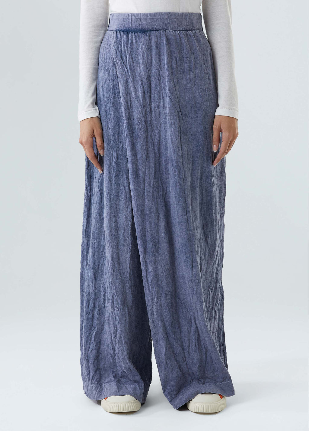 MARBLE WRINKLE WRAP PANTS