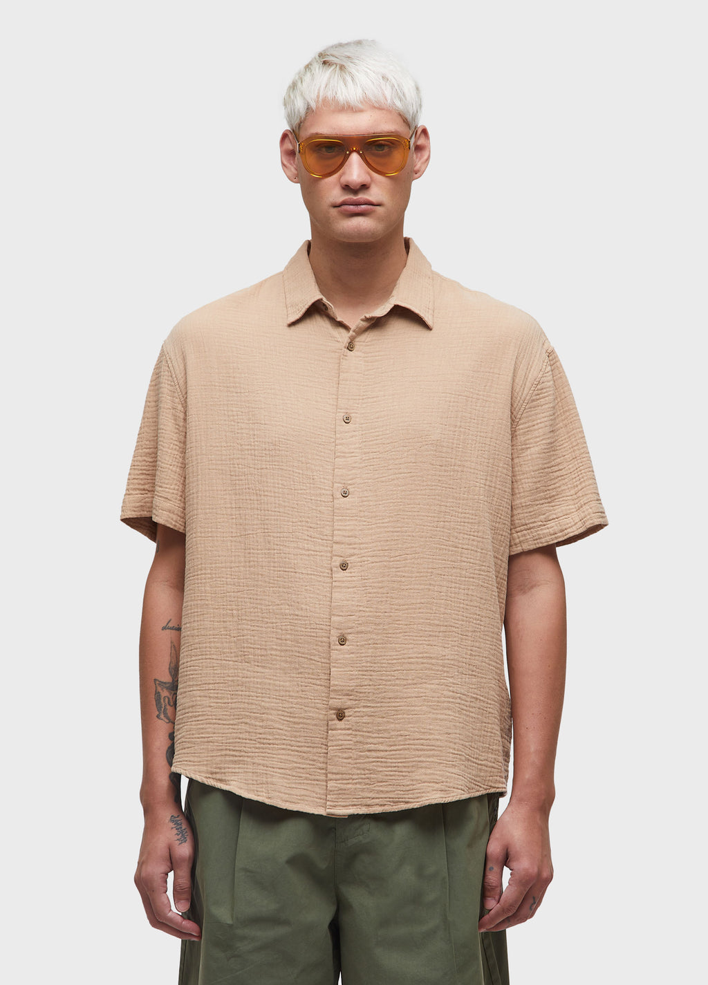WAVY COTTON S/S SHIRT