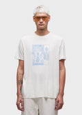 T-SHIRT LIGHTWEIGHT LINEN PRINT SHORT SLEEVE