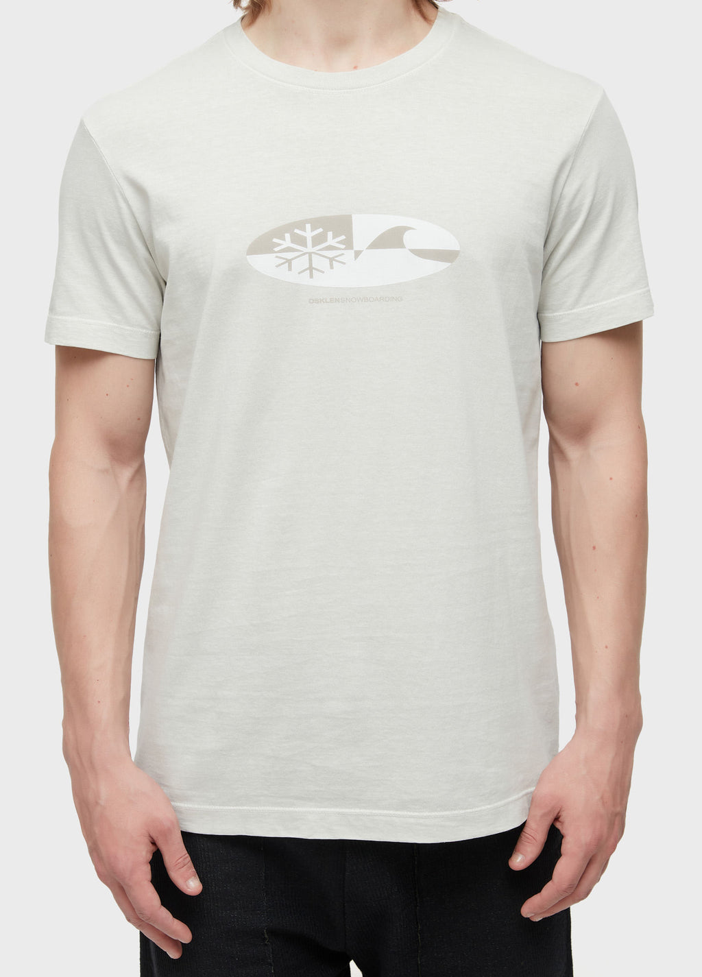 T-SHIRT STONE CRYSTAL WAVE SNOW SS