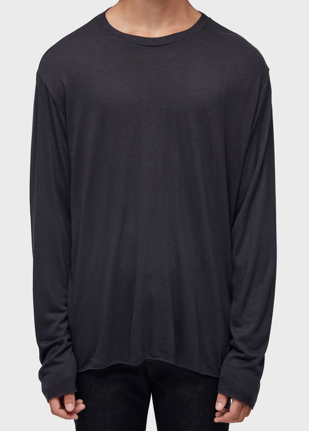 T-SHIRT VISUAL LINEN CUT LONG SLEEVE