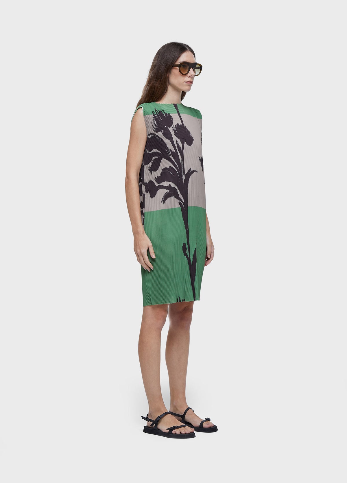 NIPO PLEATED SHORT DRESS