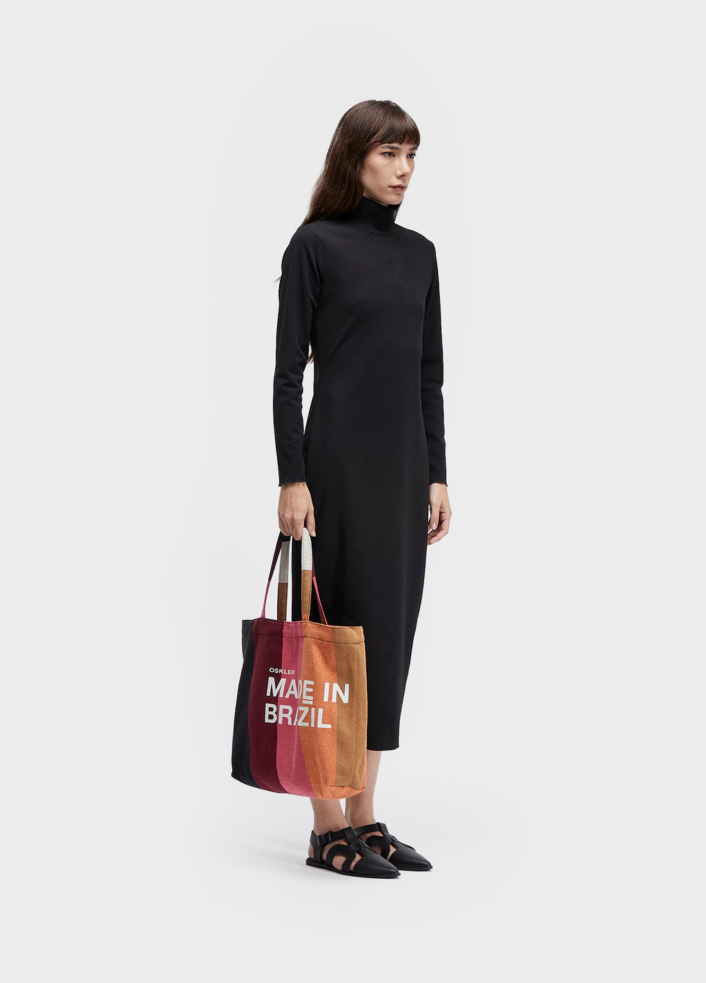 Bolsa Tote Stripes Color Marrom Rubi – Osklen – foto 6