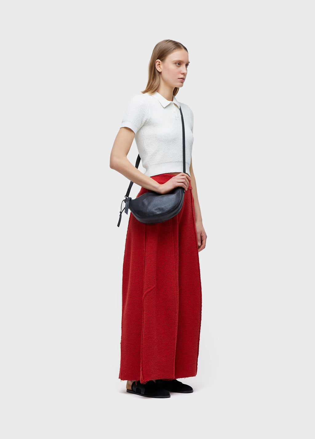 BOUCLÉ KNIT POLO SHIRT