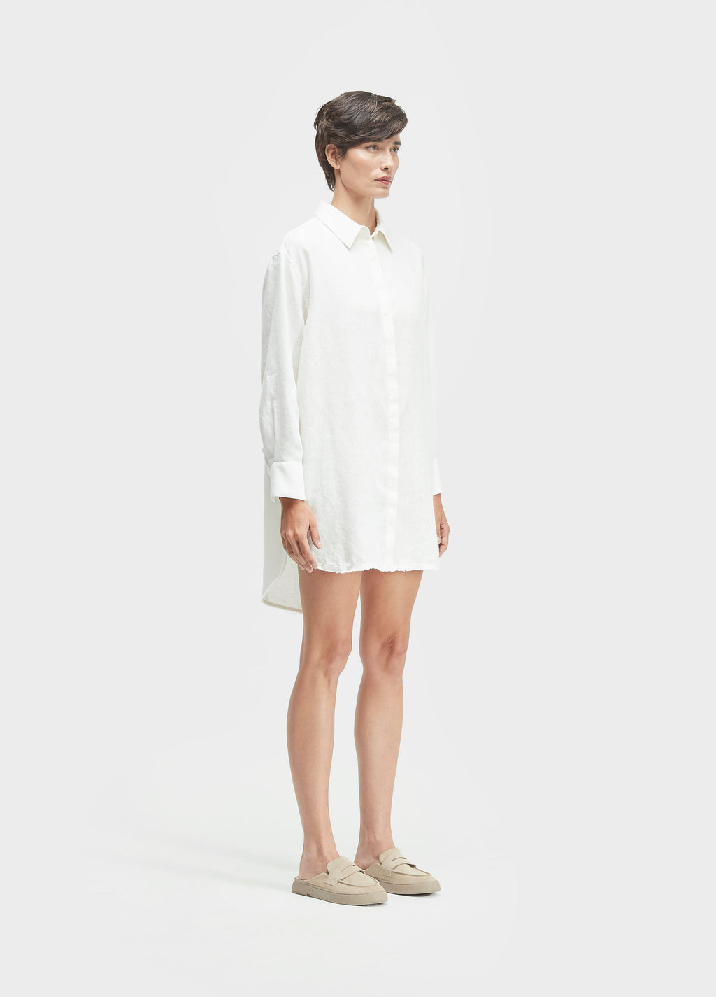 VESTIDO CHEMISE LINEN