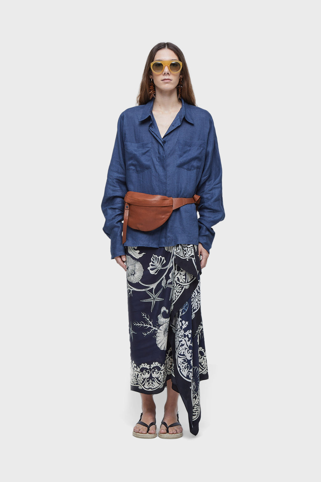 E-BASICS LEATHER FANNY PACK