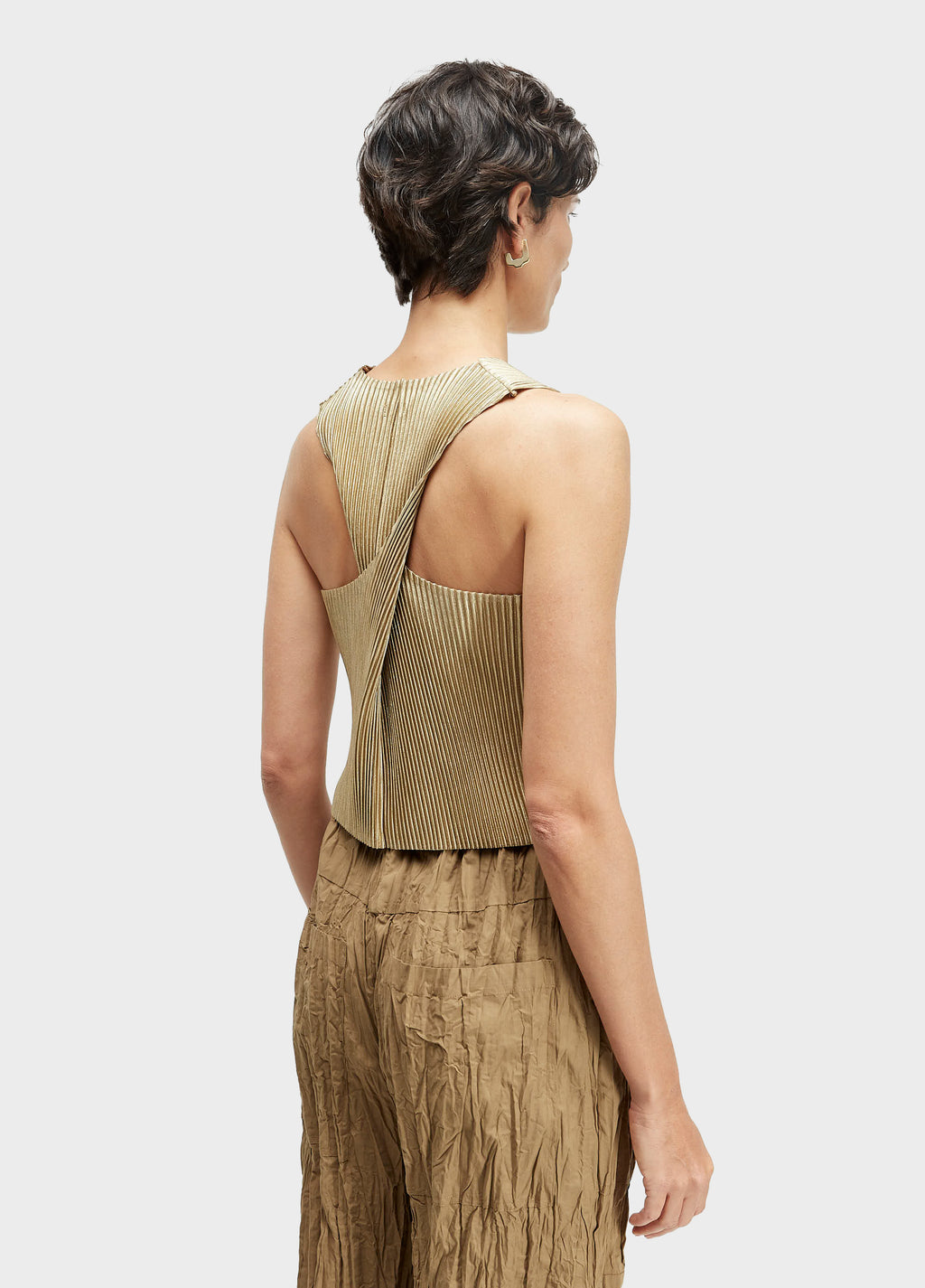 BLUSA TORCIDA PLISSADO