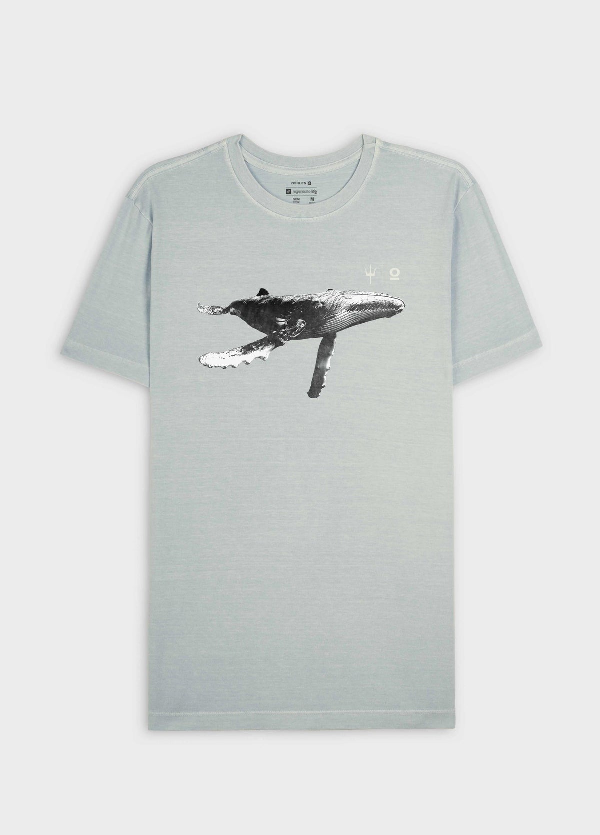 T-SHIRT SLIM STONE HUMPBACK WHALE SHORT SLEEVE
