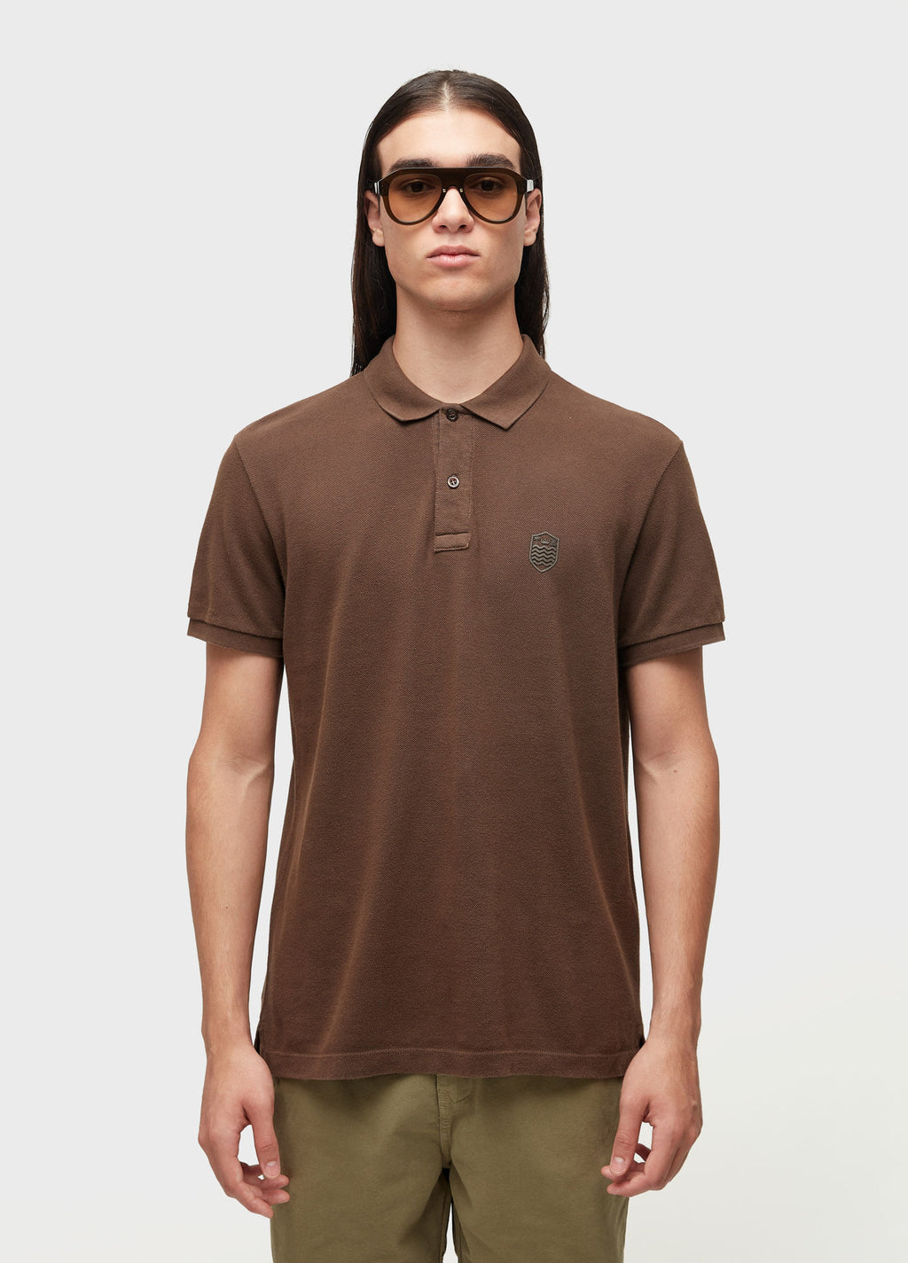 EMBOSSED CREST POLO SHIRT