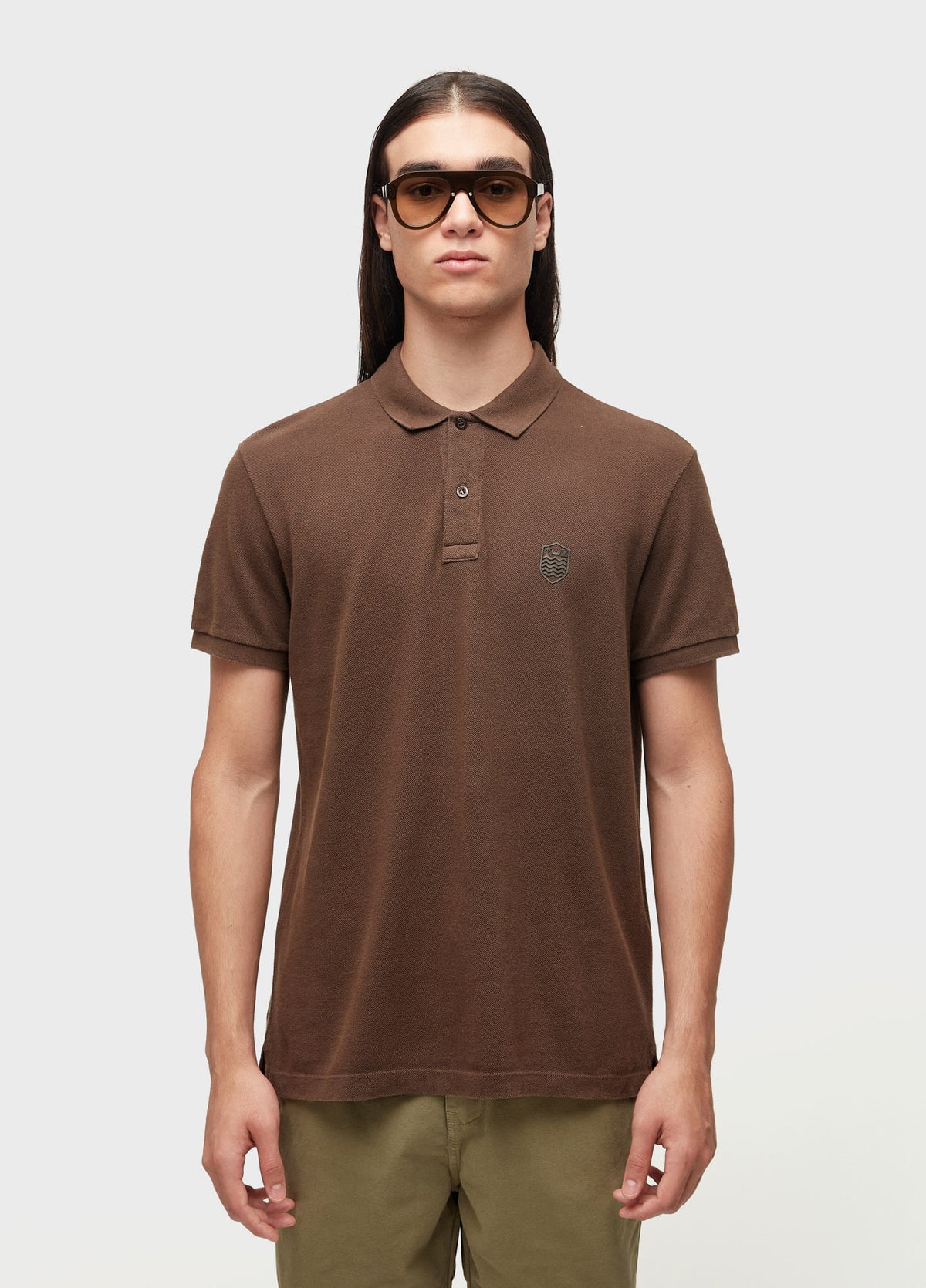 EMBOSSED CREST POLO SHIRT