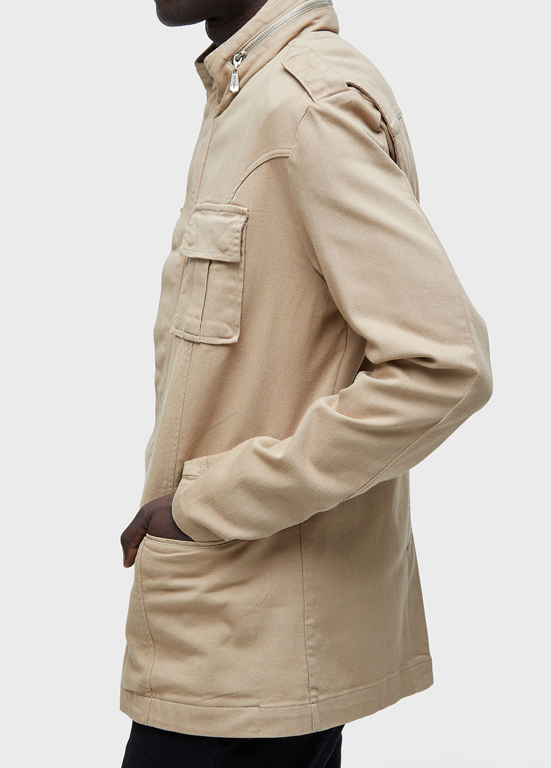 HIGH-COLLAR PARKA WITH POCKETS