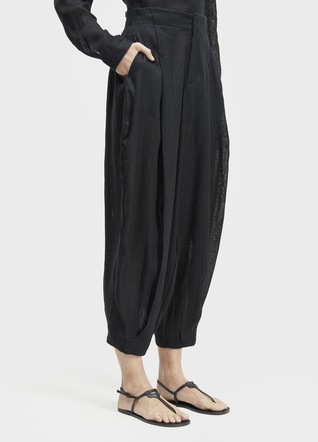 Calça Pences Linho Reciclado Preto – Osklen – foto 3
