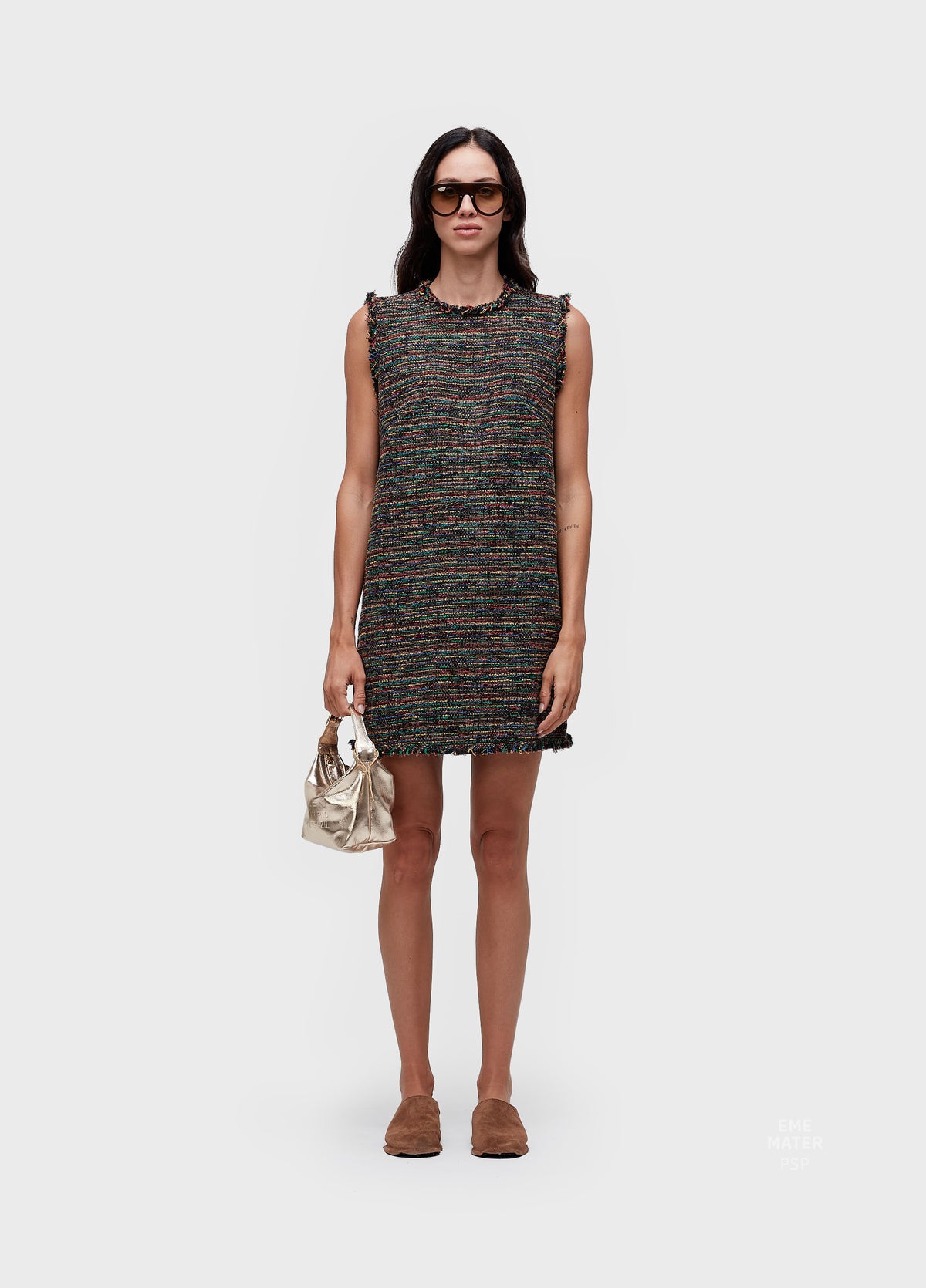 TEXTURE COLORS SHORT DRESS