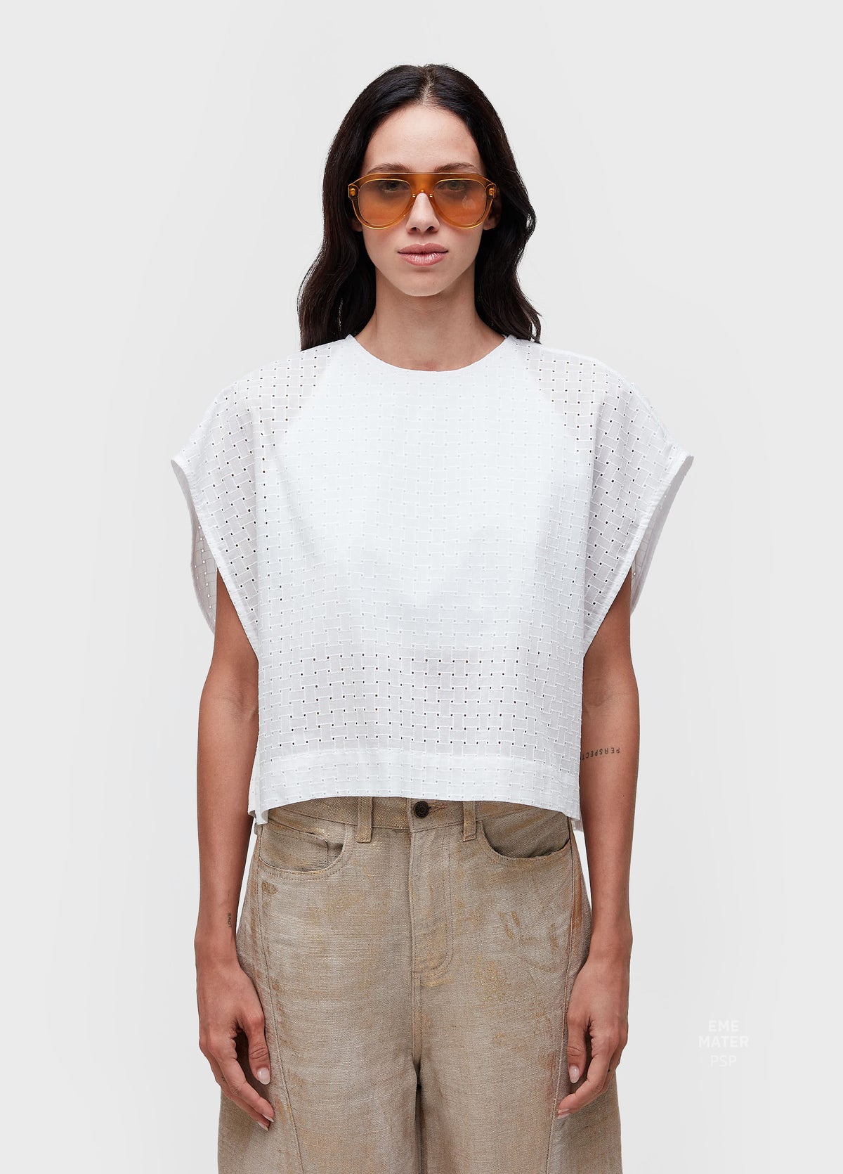 EYELET BLOUSE