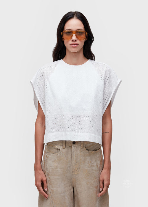 EYELET BLOUSE