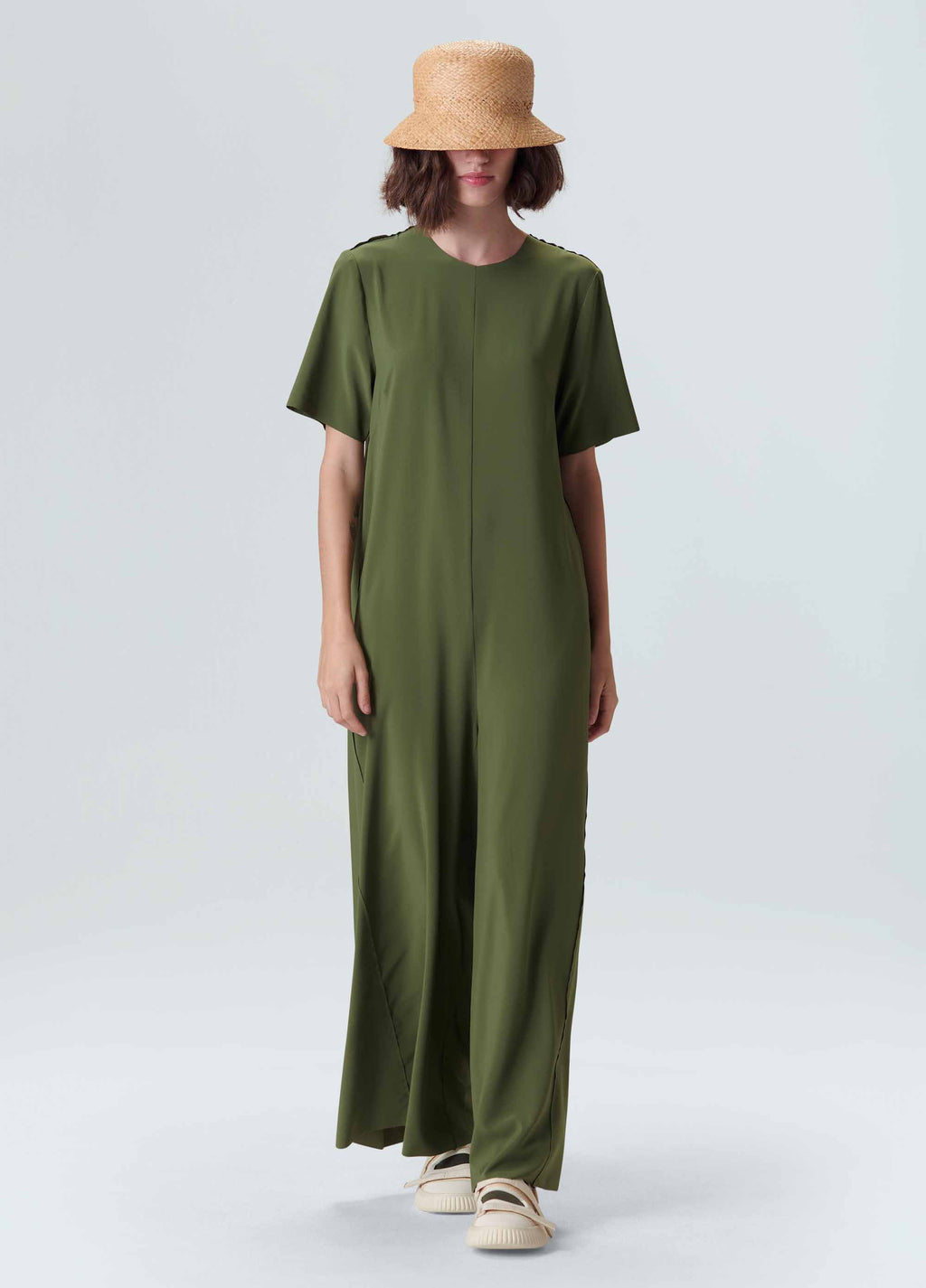 SUPERLIGHT SHORT-SLEEVED JUMPSUIT