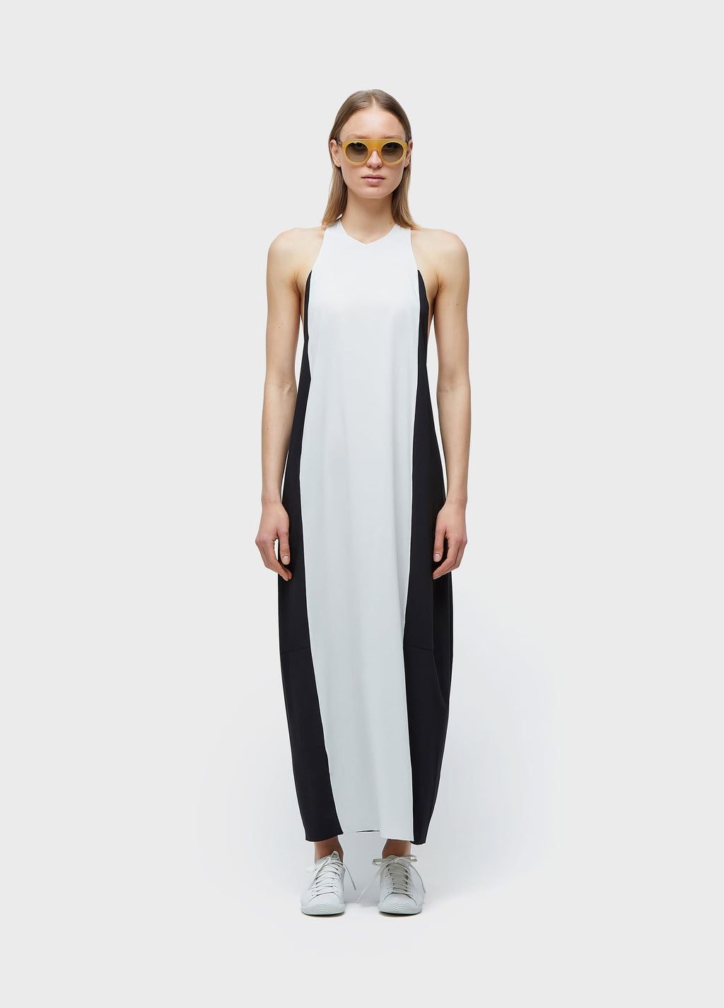 BICOLOR SUPERLIGHT BALLOON RACERBACK DRESS