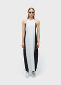 BICOLOR SUPERLIGHT BALLOON RACERBACK DRESS