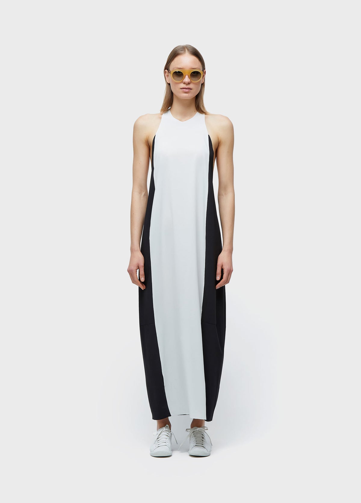 BICOLOR SUPERLIGHT BALLOON RACERBACK DRESS