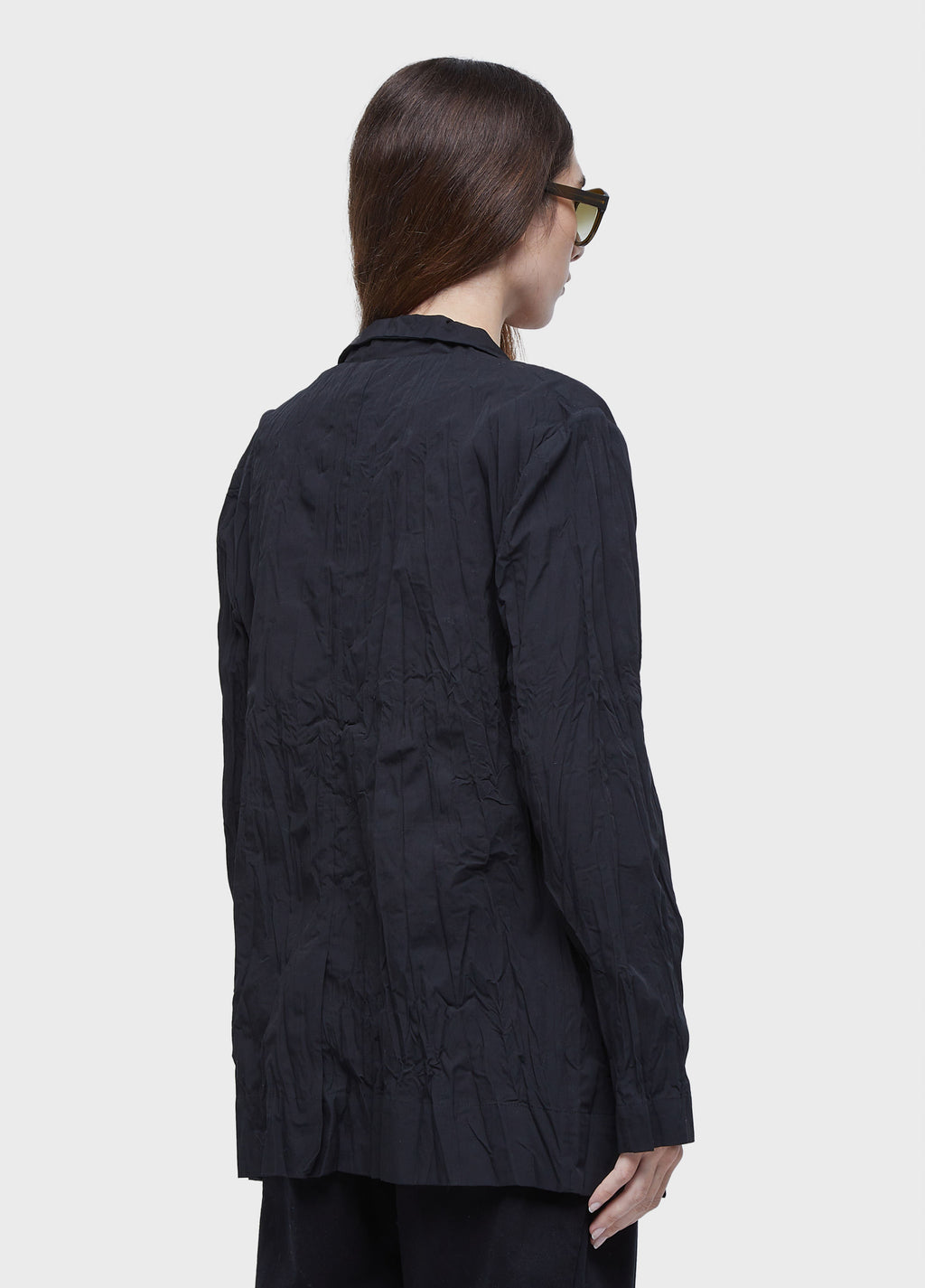 WRINKLED TRICOLINE BLAZER
