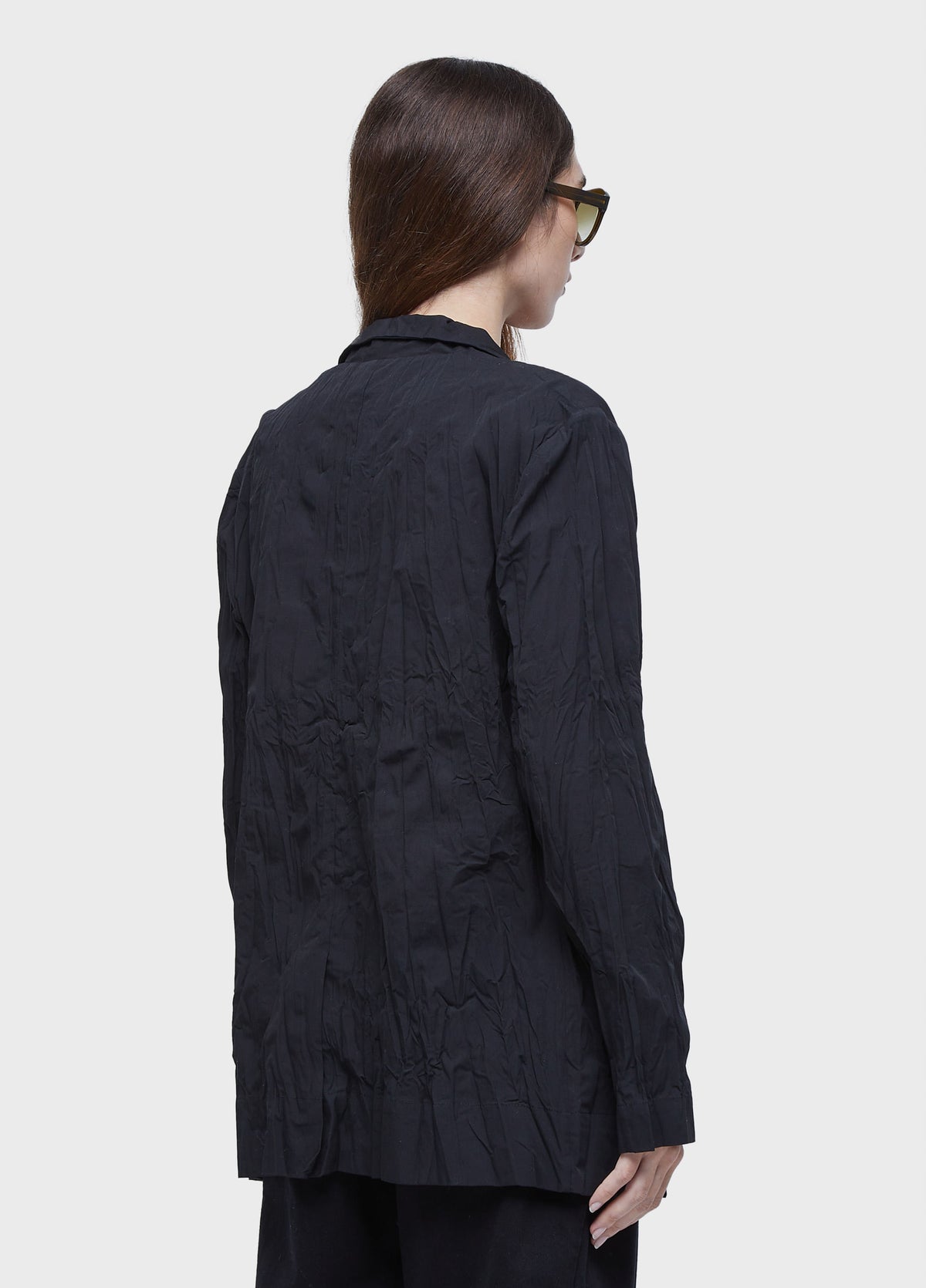 WRINKLED TRICOLINE BLAZER