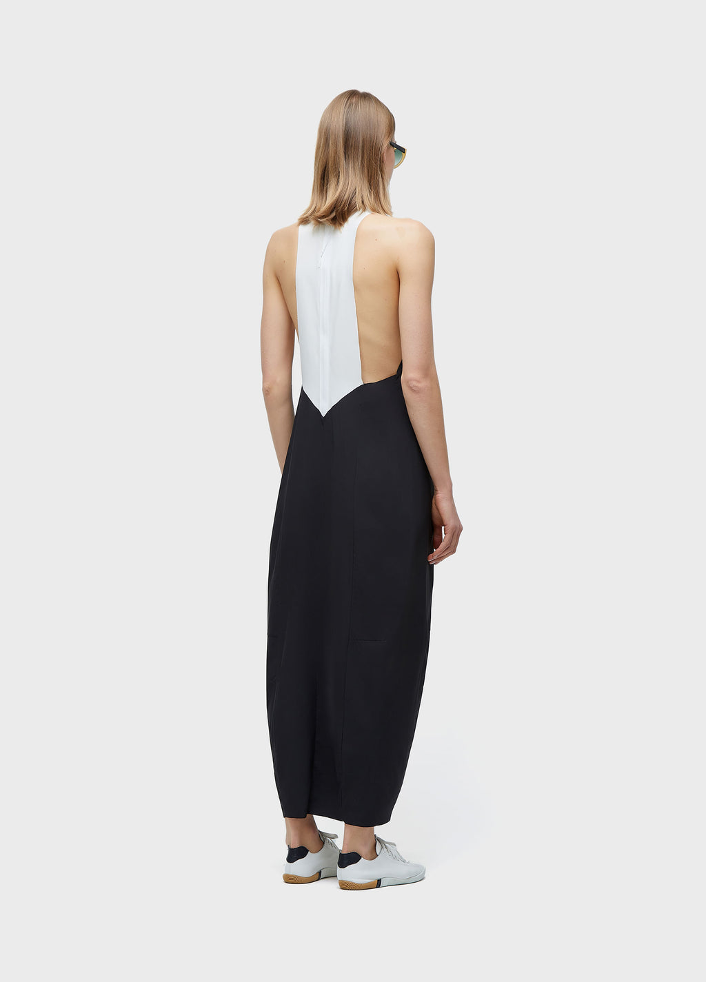 BICOLOR SUPERLIGHT BALLOON RACERBACK DRESS